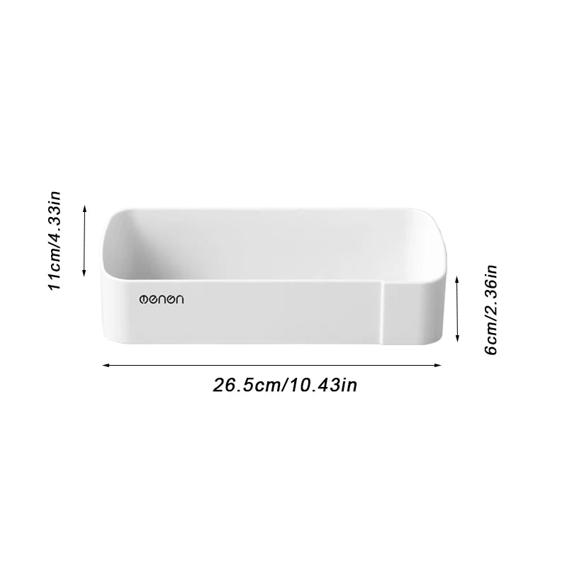 étagère salle bain adhésive blanche moderne imperméable rangement produits cosmétiques