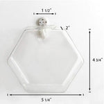 vases suspendus verre transparent modernes clips adhésifs rond hexagonal