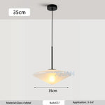 suspension lumineuse moderne minimaliste abat jour verre opaque lumière chaude diamètre 35cm câble chambre