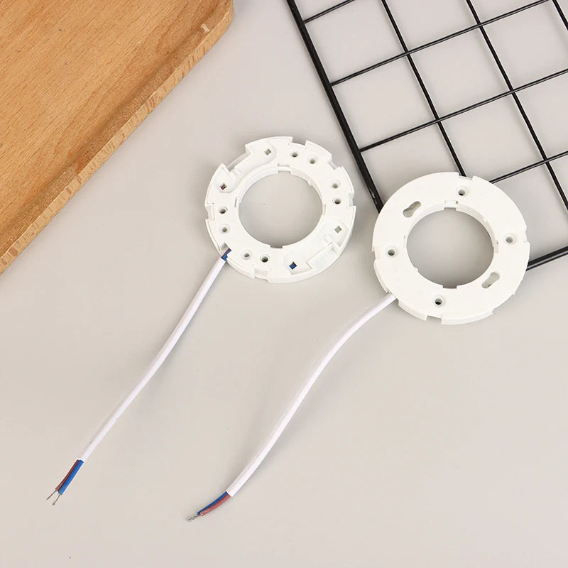 anneaux suspension blancs modernes câbles colorés lampes led cfl pièces