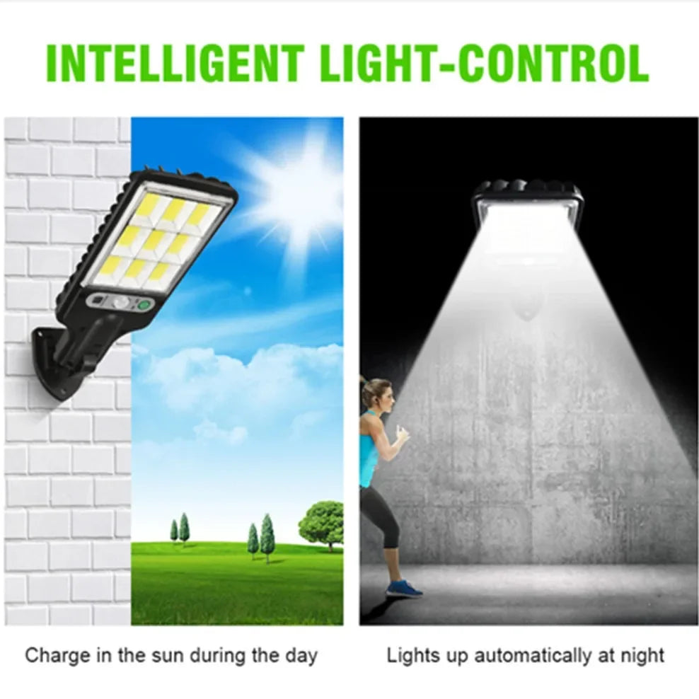 lampe solaire led moderne noire ip65 adhésive contrôle distant 100led 108cob
