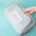 sac rangement documents transparent moderne fermeture glissière réutilisable respectueux environnement pratique fournitures scolaires