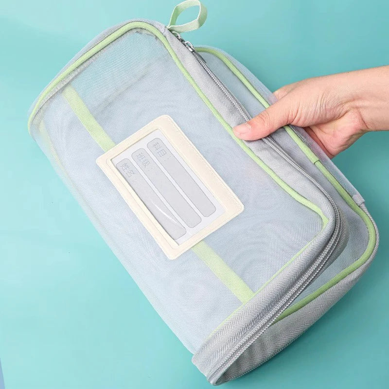 sac rangement documents transparent moderne fermeture glissière réutilisable respectueux environnement pratique fournitures scolaires