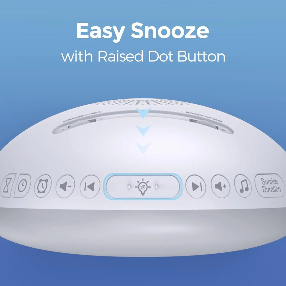 lampe ambiance graduel lever soleil affichage numerique son apaisant controle luminosite snooze stereo 5w