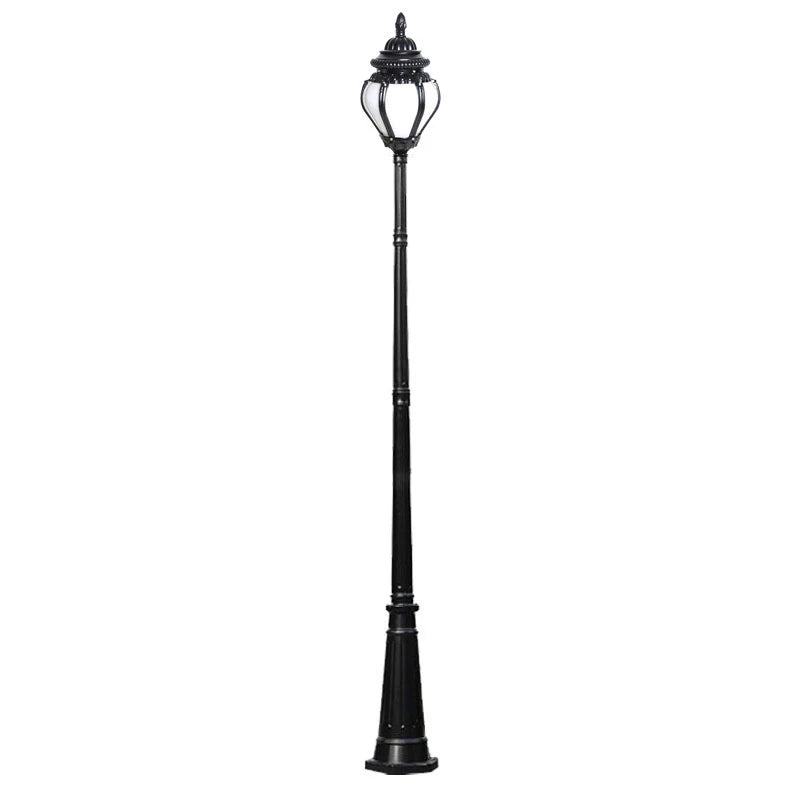 poteau lumière vintage noir bronze floralextérieur éclairage public ip65 led ac 110240v