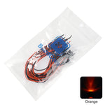 diodes led 12v 5mm câbles colorées rouge blanc bleu vert Jaune transparentes standard
