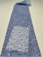 tissu décoratif blanc paillettes fleurs élégant festif polyester coton imperméable occasion mariage haute qualité