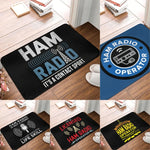 tapis noir bleu blanc antidérapant imperméable moderne graphique salon bain chambre