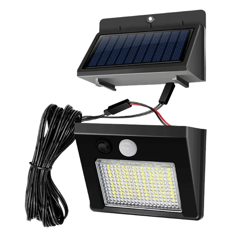 lampe solaire jardin noir panneau bleu led blanc ip65 moderne capteur mouvement contemporainextérieur