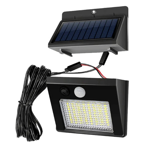 lampe solaire jardin noir panneau bleu led blanc ip65 moderne capteur mouvement contemporainextérieur