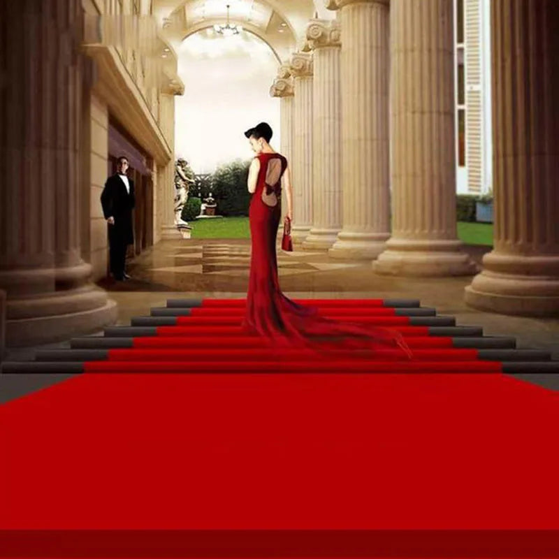 tapis rouge extérieur solide moderne 6m 9m 13m 15m événements fêtes prière