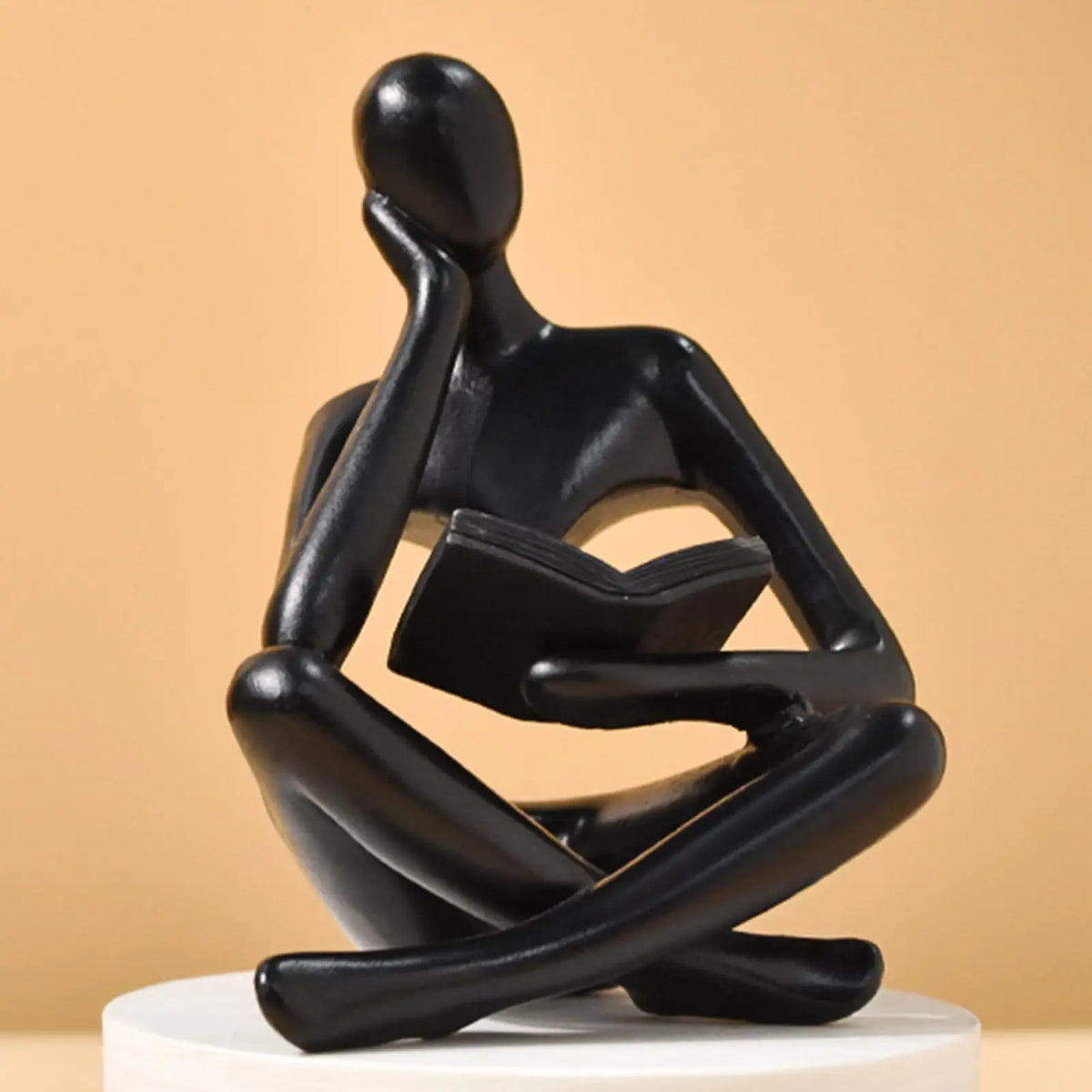 statue dorée résine moderne minimaliste smooth simple étagère décoration maison livre miniature