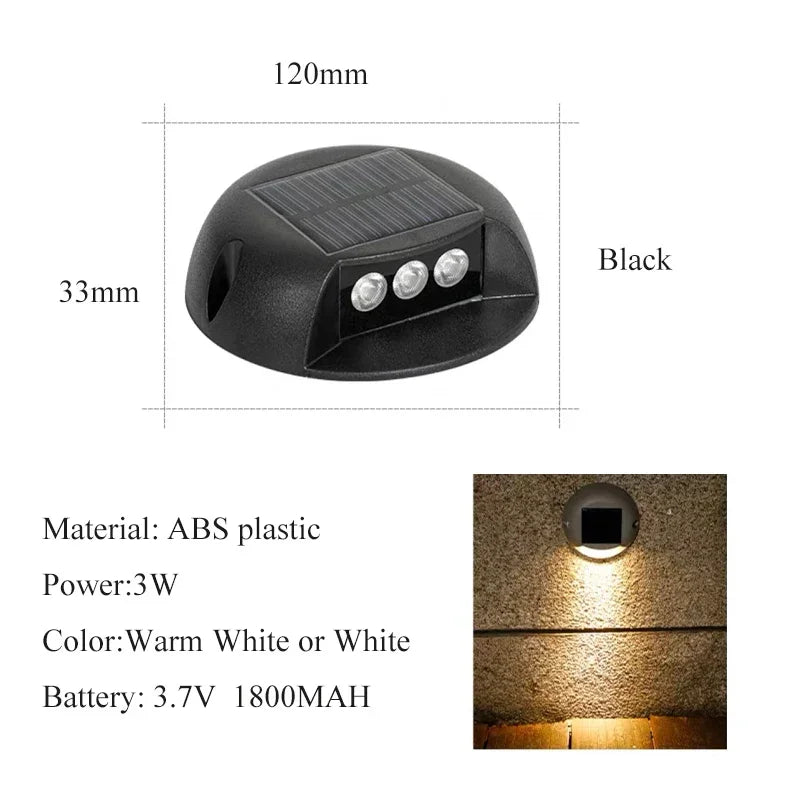 lumière solaire led gris noir adhésive extérieure moderne autoallumante ip65