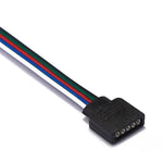 connecteurs led rgb broches noir blanc plat modernes 24v lvd pvc