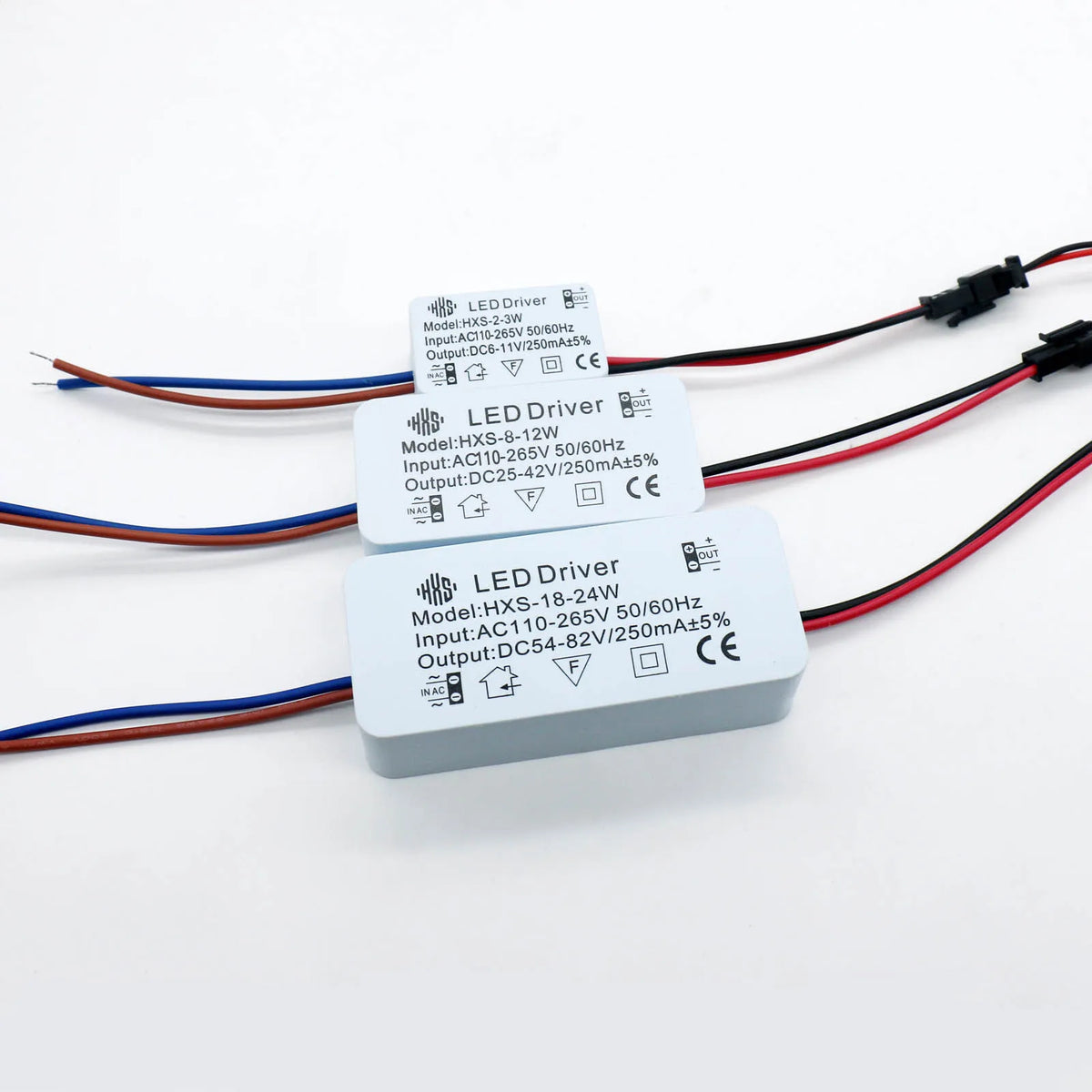 driver led blanc 110v 265v 3w 24w constant voltage isolation non included