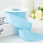 rubans polyester bords dentelés 4cm 10yards couleurs unies élégants décoration emballage cadeau mariage