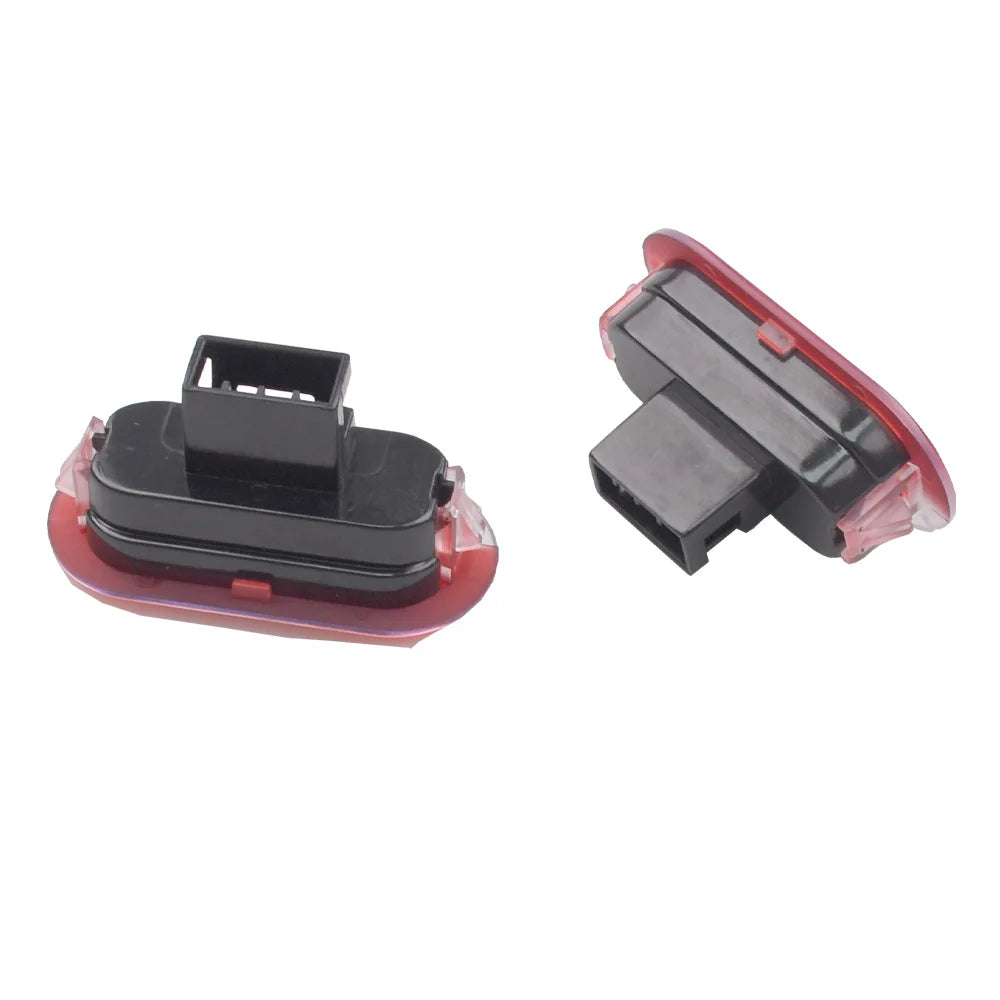 lampe bienvenue led rouge transparent voiture clips moderne minimaliste 71mm 37mm 33mm