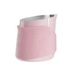 pitcher lait art mousse espresso 400ml rose noir silicone ergonomique moderne