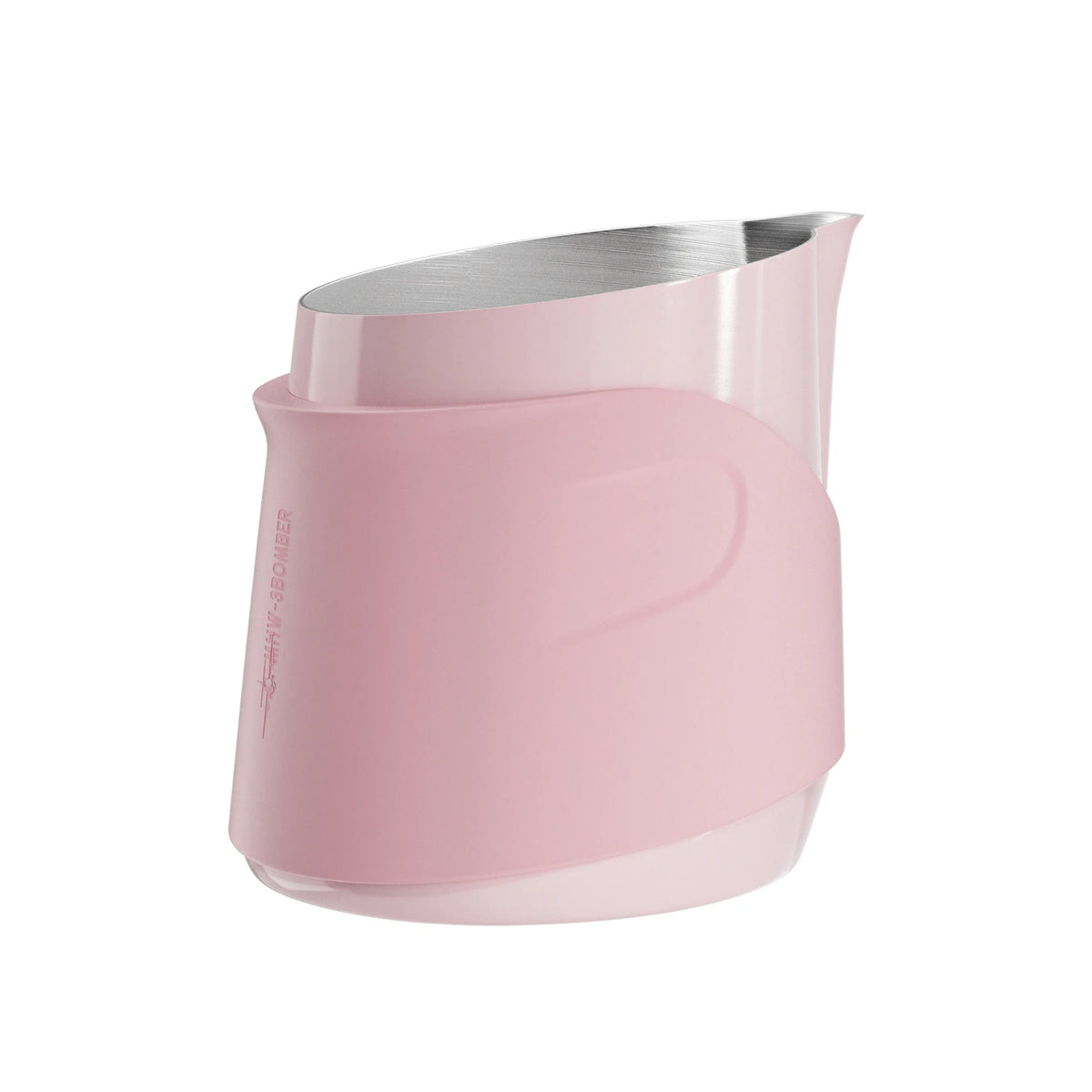 pitcher lait art mousse espresso 400ml rose noir silicone ergonomique moderne