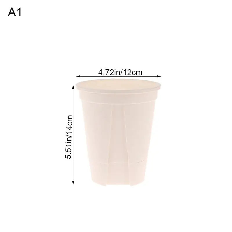 pots plantes transparents blancs modernes minimalistes grille drainage différents disponibles