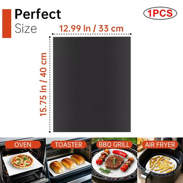 tapis cuisson silicone noir antiadhésif barbecue grill protection fond four