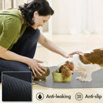 tapis doux moderne gris chien facile nettoyer sans glisser 30x50cm 40x60cm