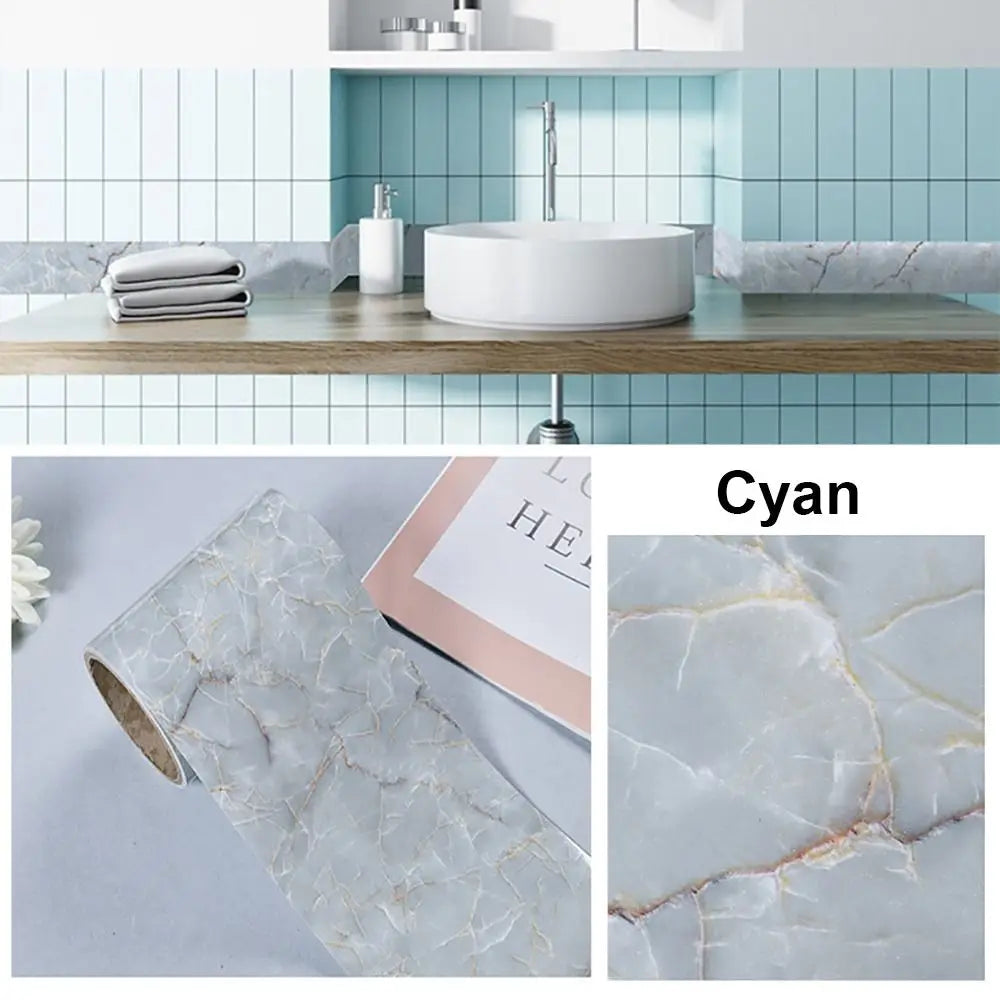 ruban adhésif décoratif marbre moderne adhésif vinyle pvc noir blanc gris or rose bleu