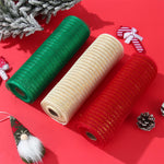 rubans decoratifs noel rouge vert festifs adhésifs brillants maison artisanat bricolage