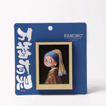 aimants magnétiques cadre photo van gogh bleu doré noir classique réfrigérateur décoration chambre salon