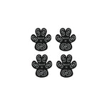 protège pattes chiens adhésifs noirs motifs modernes taille xl 2xl