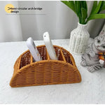 panier tiges marron clair moderne réutilisable tissé articles divers chambre coucher