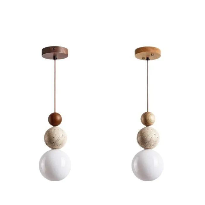 suspension lumineuse pierre moderne 6000K 4000K 3000K beige claire granuleuse salon chambre