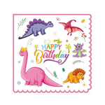 serviettes jetables multicolores dinosaures anniversaire enfants poisson d'avril mariage fiançailles noël parties
