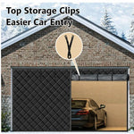 rideau porte garage gris quilted moderne clips sommet isolation thermique