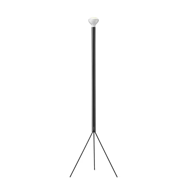 lampadaire moderne minimaliste trépied blanc abat jour sphérique led rouge jaune vert bleu noir