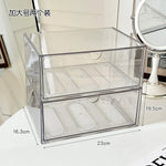 boîte rangement cosmétique transparente acrylique anti poussière tiroirs empilable moderne minimaliste