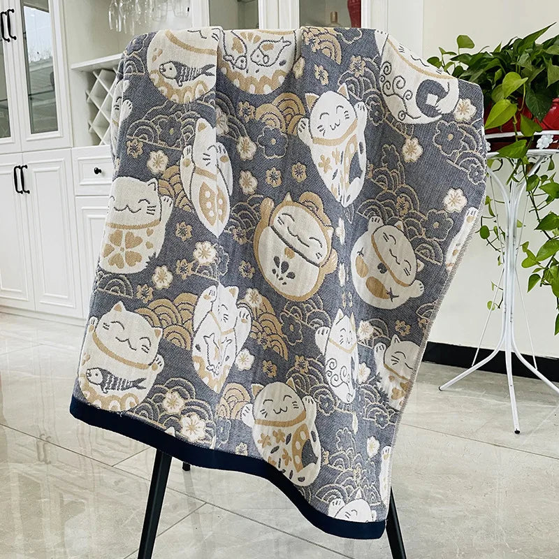 serviette bain coton bio rapide absorbant moderne motif géométrique blanc bleu orange gris
