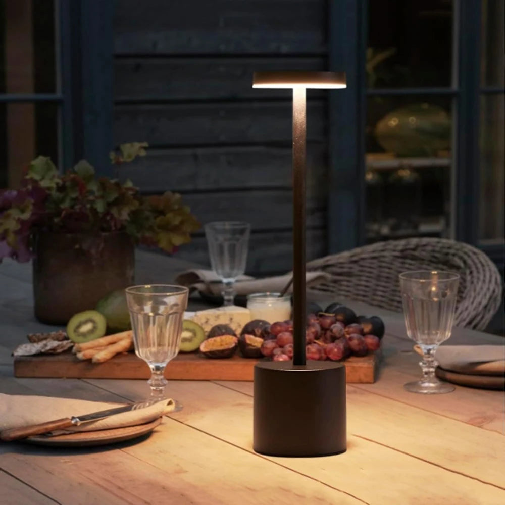 lampe table tactile led rechargeable couleurs réglable moderne minimaliste portable