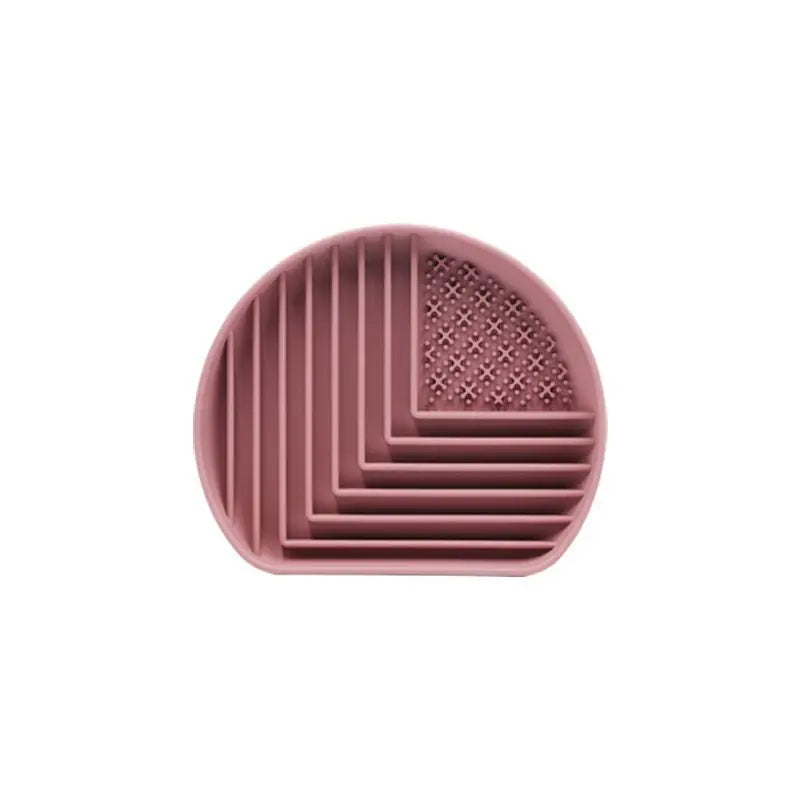 bol nourriture chien silicone vert bleu rose rayures horizontales grille perforation minimaliste