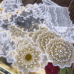 autocollants stickers végétaux fleurs feuilles oiseaux horloges mandalas papillons vintage romantique adhésifs