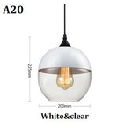 Suspension lumineuse moderne verre translucide câble noir salon chambre