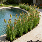 plantes artificielles herbe roseaux oignon fleurs vert clair moderne intérieur décoration expos anniversaire