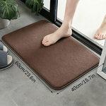 tapis sol absorbant polyester antidérapant salle bain beige bleu marine gris moderne