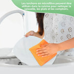torchons microfibre couleurs mixtes rayures horizontales absorbants réutilisables nettoyage moderne utilitaire 30x30cm