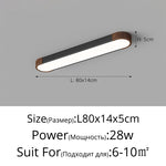 plafonnier led moderne noir bois naturel contemporain autonome flux lumineux variable certifié ccc