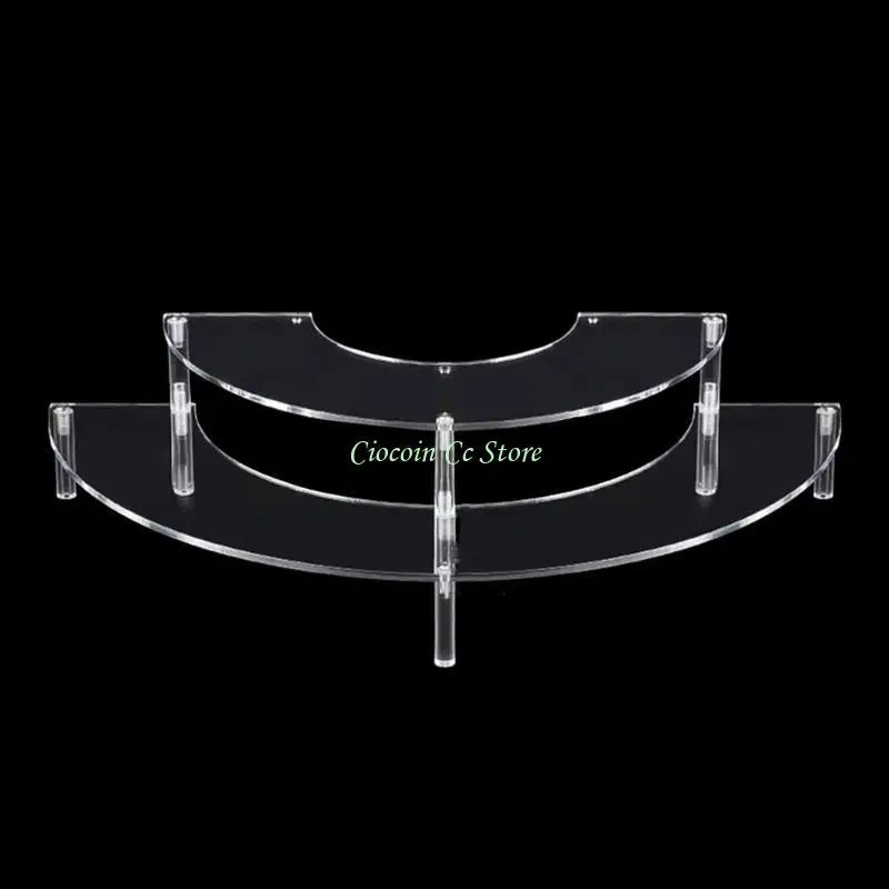 présentation transparente moderne support bijoux transparent sans motif grille tailles
