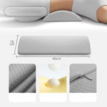 coussin lombaire ergonomique mousse mémoire forme polyester amovible lavable gris moderne lit siège