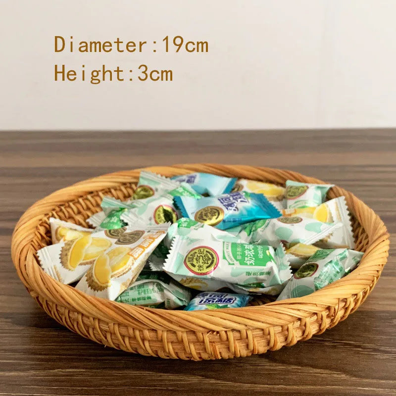 panier rotin tissage traditionnel rustique fruits rangement cuisine naturel artisanal