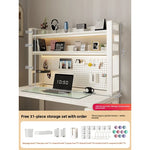 étagère murale métal panneau perforé rangement bois blanc noir moderne robuste