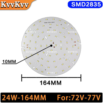 panneau led rond blanc 24w 164mm moderne plafonnier intérieur lumière douce puce smd 2835